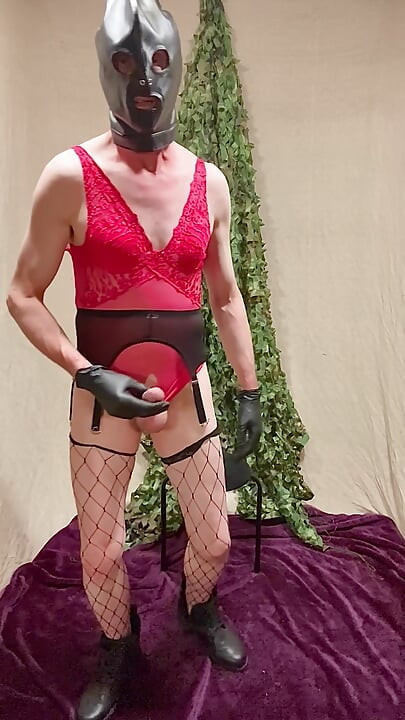Randy Male Pulls His Hard Penis In Stockings