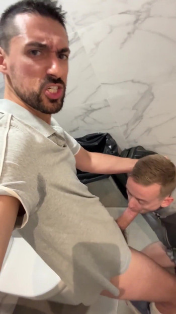 Unforgettable moment from "sexy papi having sex in a public bathroom with a twink with big cock"