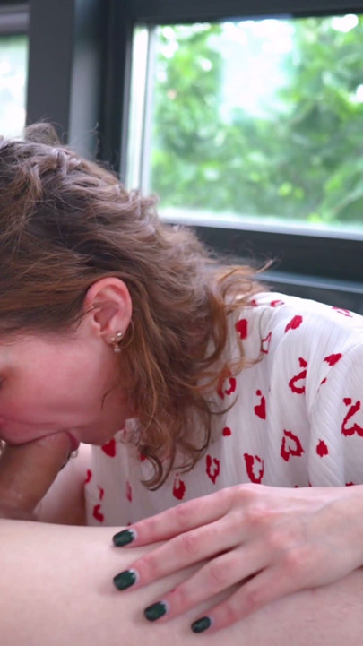 A Tender Blowjob In Front Of The Windows. Full Video 4K HD Tim Team | Clip 2