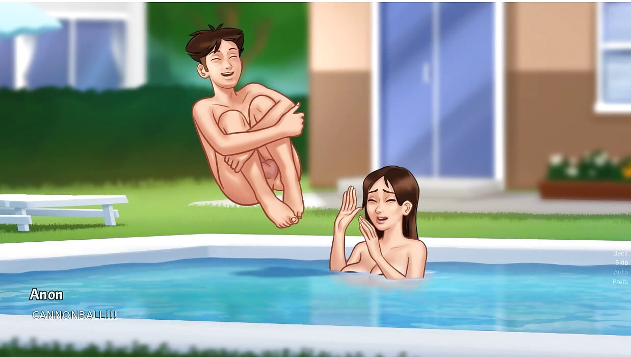 Summertime Saga - gameplay -roleplay - jenny swimming pool fucking scenes
