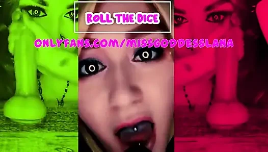 Çevrimiçi oyun benimle zarları atarak dildonuzu em