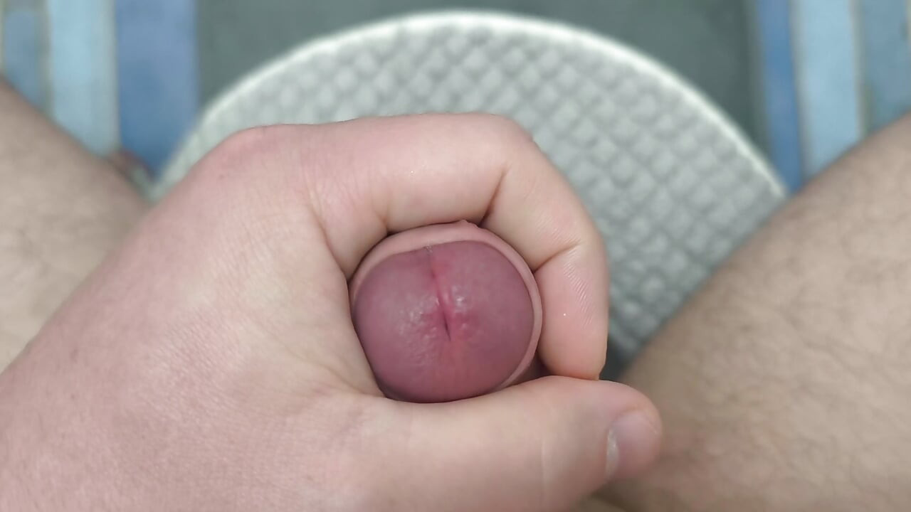 I jerk off my tender cock and cum