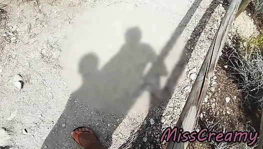 French MILF Blowjob Amateur on Nude Beach in Greece to Stranger with Cumshot - Misscreamy