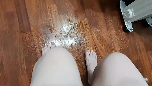 Riding on a Chair on a Soap-soaked Floor