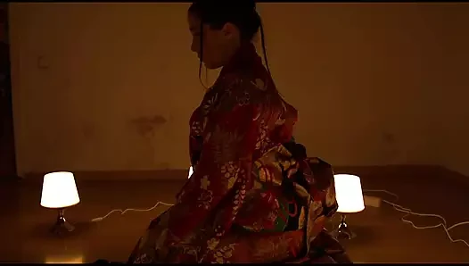 Asian tattooed chick gets dominated