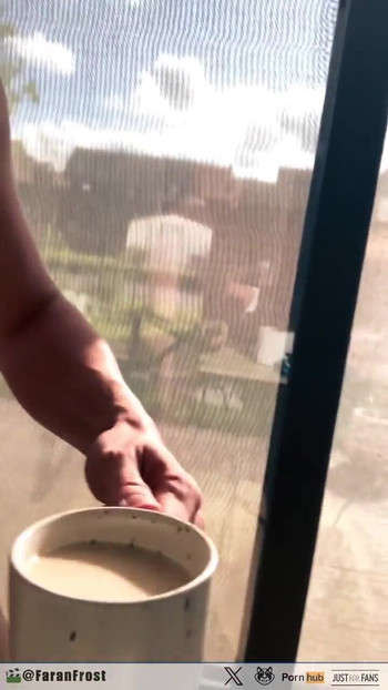 Powerful moment from "Multiple cum loads on food and eating it"