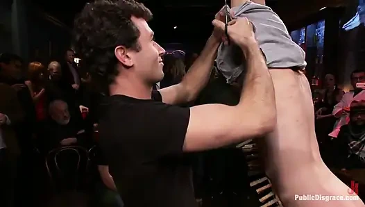 Adorable Jessi Palmer Is Suspended by Just Her Pigtails and Ankles and Fucked