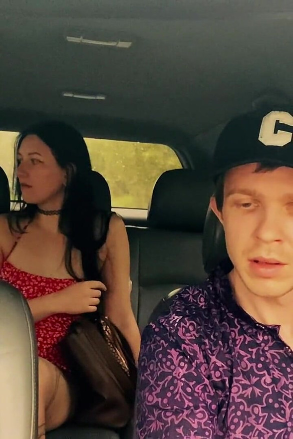 Wife Cheating with a Taxi Driver in the Car Outside the House