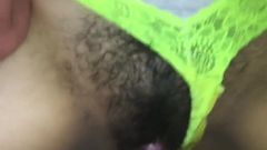 Fucking and Cumming on my Wife's Hairy Pussy