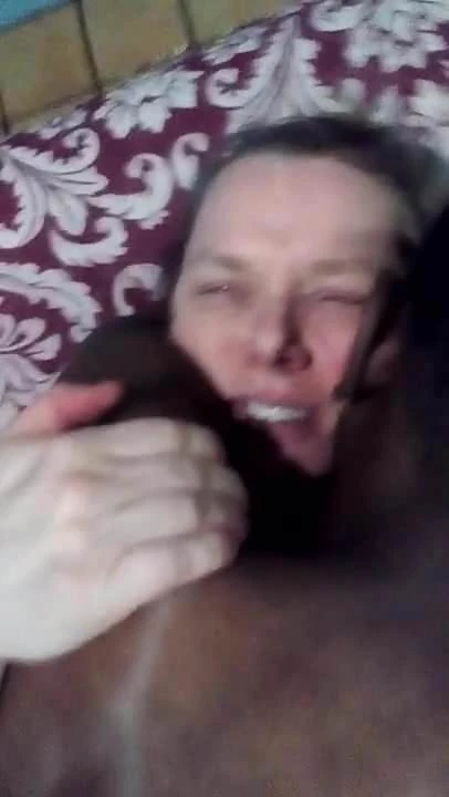 White slut fucks big black cock