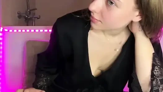 Bouncing big natural boobs