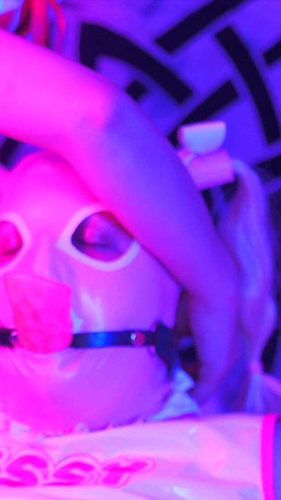 The Sissy Gag Trials - FIVE gags, electroplay, Spit and Cum Swallow! | Clip 3