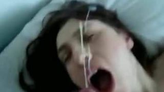 Fast action facial cumshots compilation (with added tits)