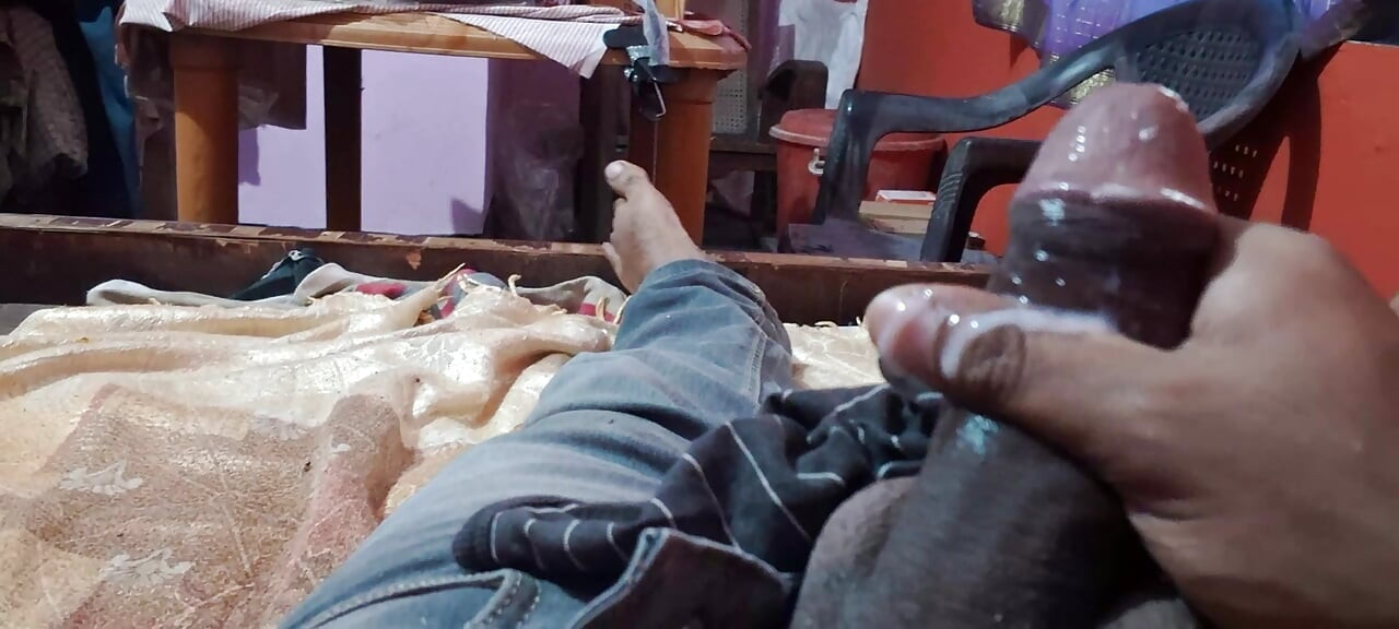 Part 2  solo dick stroking session in d job Big Daddy dick amateur masturbation hand job teen ass