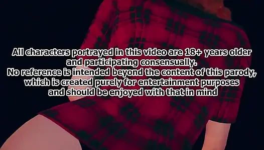 Sie will katzenohren in einem pelzigen dreier versuchen // travis millpi