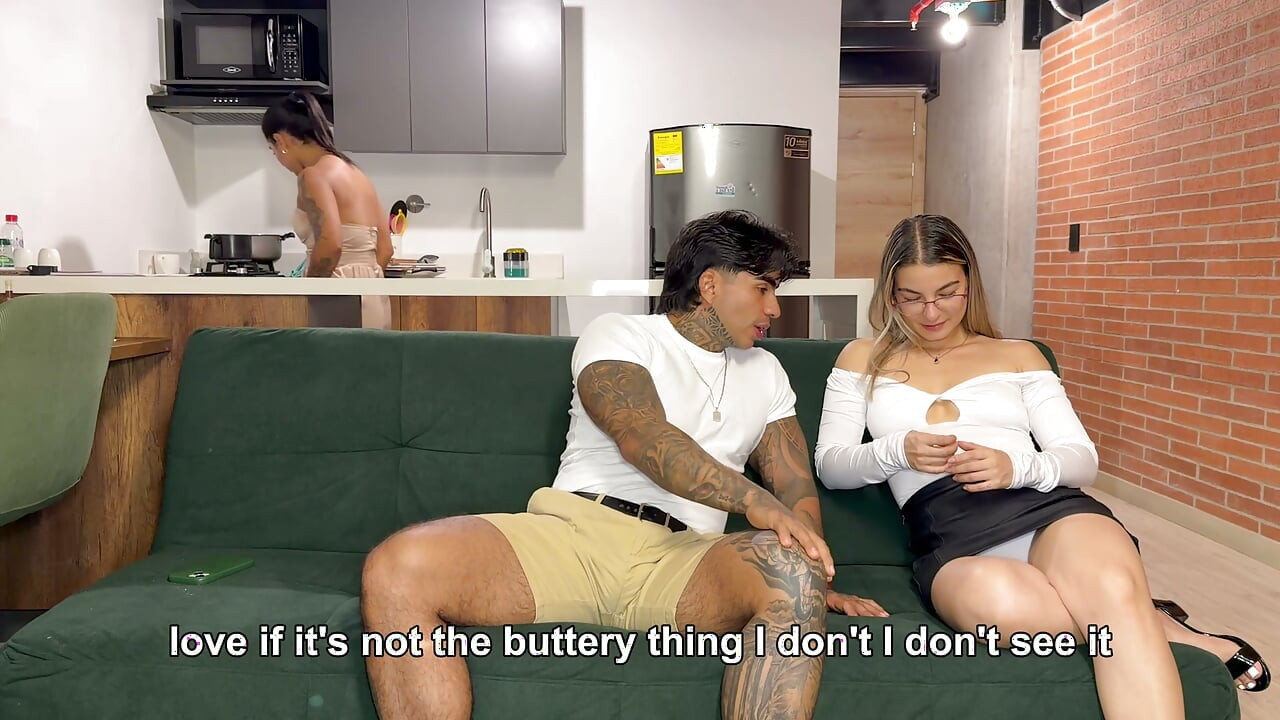 My girlfriend doesn't know that I fuck her best friend in the living room