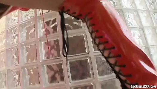 Die brünette sheila Marie wird von lex Steele bbc geritten