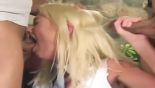 Blonde Babe Stretched Wide by Deep Fisting and Throbbing Cock