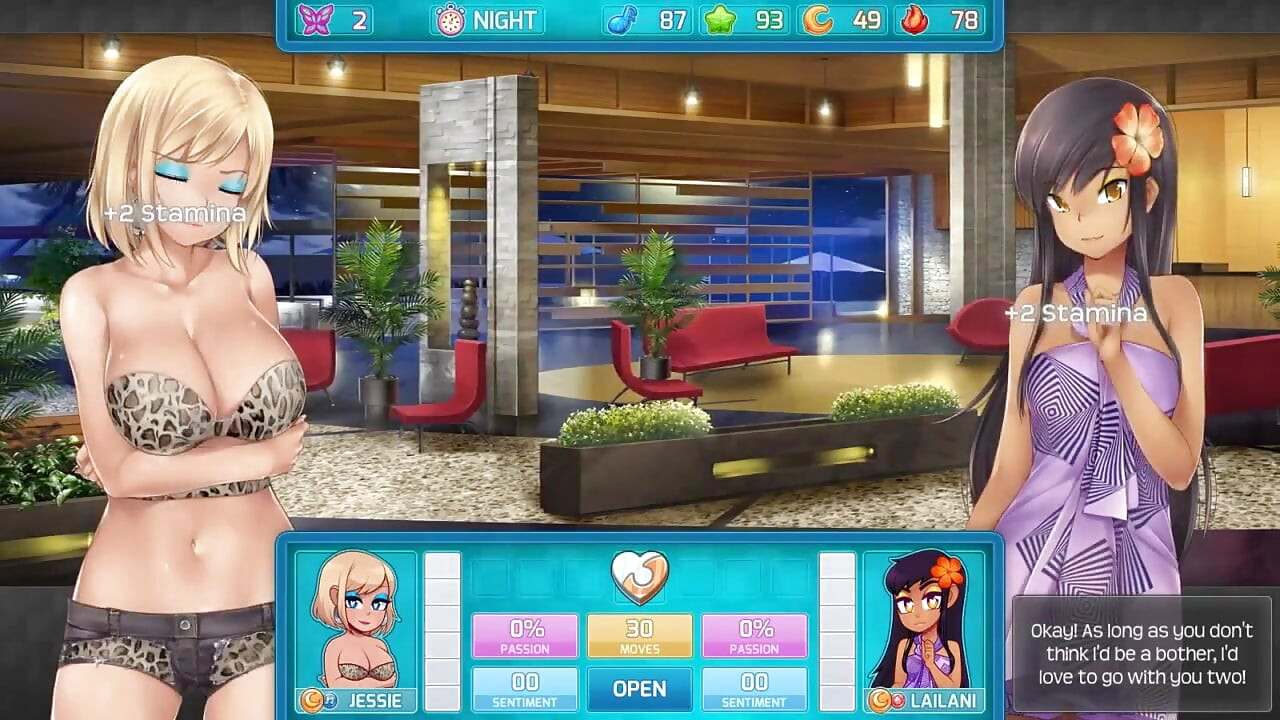 Huniepop 2 - موعد مزدوج - الجزء 6 فتيات ملابس داخلية مشتهية من Loveskysan