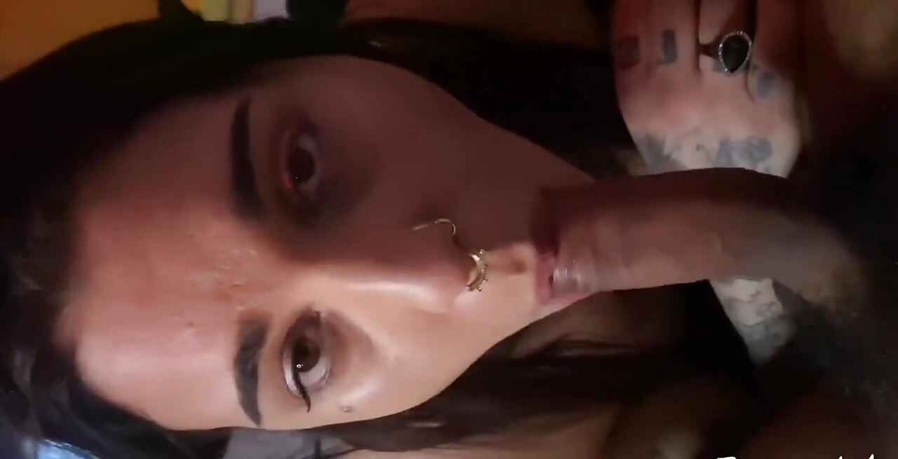 I interrupted my boyfriend who was watching the football game to suck his huge dick