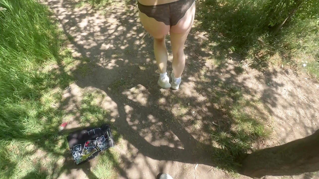 Public fun with a stranger in Prague