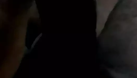 Handjob at bed
