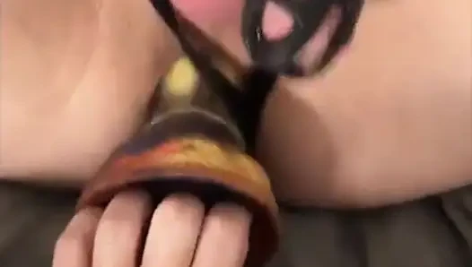 Caged Tiffany Gets the Vibrator