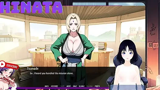SHINBI SECRETS part 9. I spy on Tsunade in her HOKAGE office