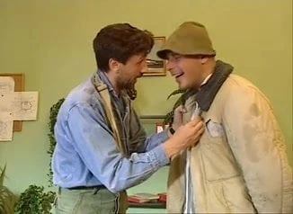 Two brothers strike a deal with busty attorney