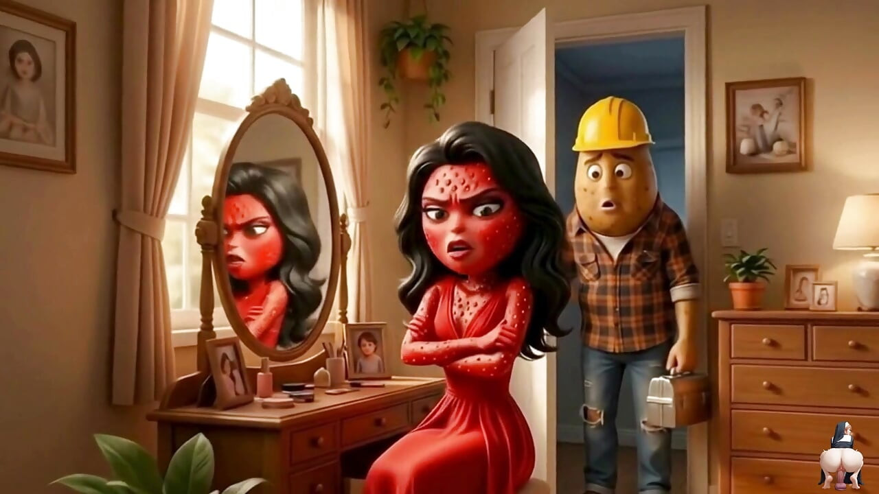 Episode 1 - Sød jordbærpige og kartoffelmand, der deler sensuelle øjeblikke AI Hentai