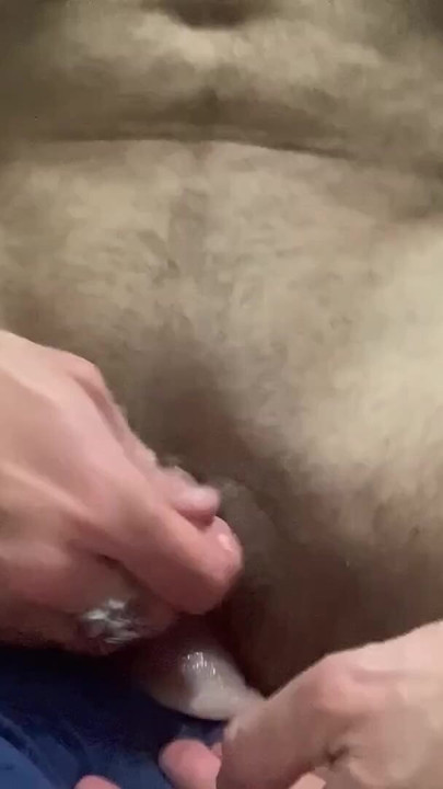 Satisfying my trans pussy's cock hunger by sitting on a realistic dildo | Clip 1