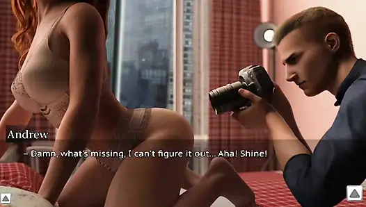 Ibu tiri lagi sendirian di kamar, diam-diam sama fotografer di ranjang