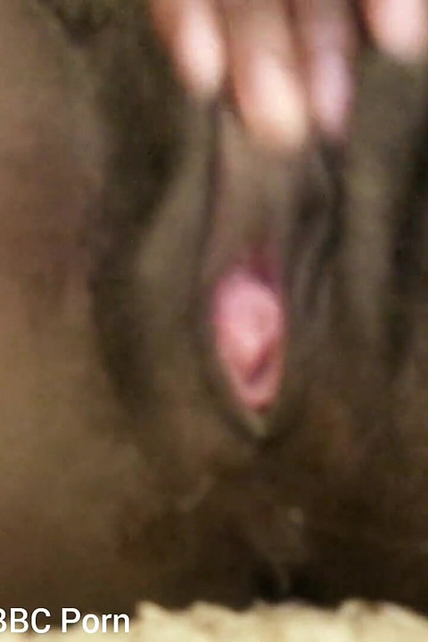 Squeezing My Boobs Rubbing My Big Black Pussy