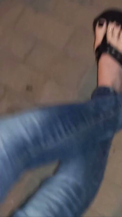 I cum in the street at the sight of my feet | Clip 1