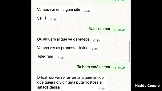 Wife asks for DP in WhatsApp conversation