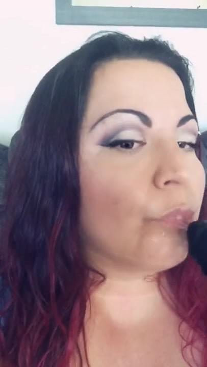 Sucking my dildo