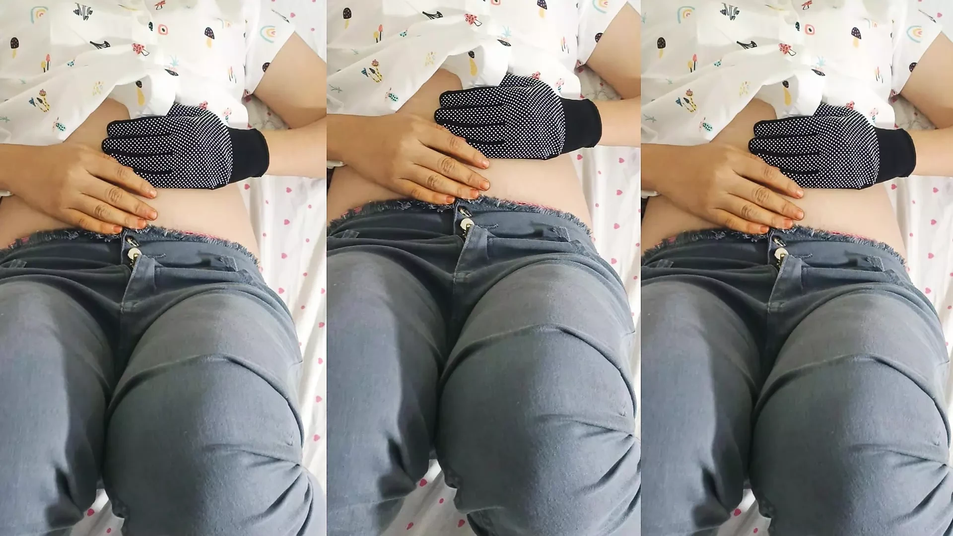 Desi mladá 18+ školačka s džínami sex, část 1