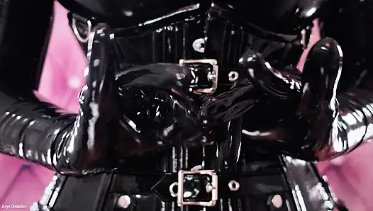 Compilation of ASMR videos: latex rubber and medical gloves (Arya Grander)