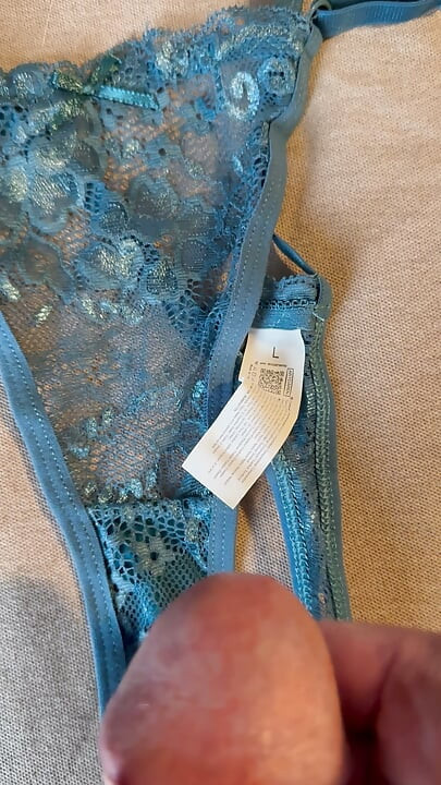Cum on wife’s panties 60