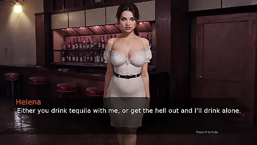 Güzel bar kızı müşterisiyle sikişmek istiyor