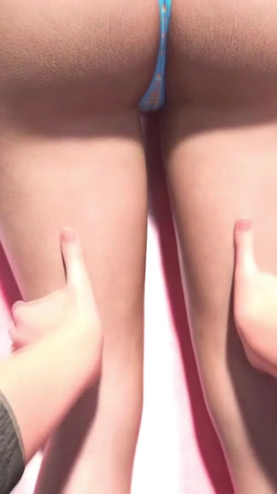Stepmom Needs Help For Apply Sunscreen On Her Ass In Swimming pool | Clip 1