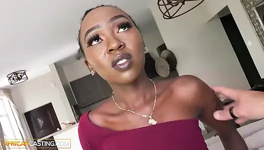 EBONY College TEEN sneaking glances during our tutoring sesh... soon she forgot her lessons