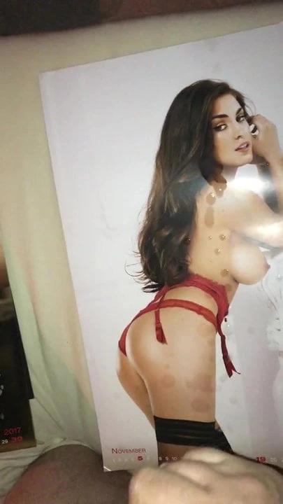 Cum on a calendar babe of my best friend