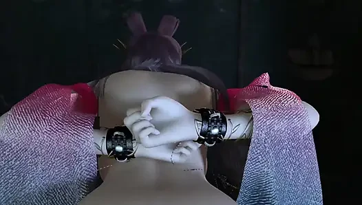 Азиатская шлюшка 3D обнаженная с ее бритой киской занимается сексом бдсм