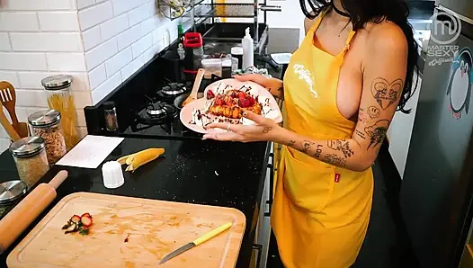 Hot lesbian Latinas cooking - Part 2 - SFW