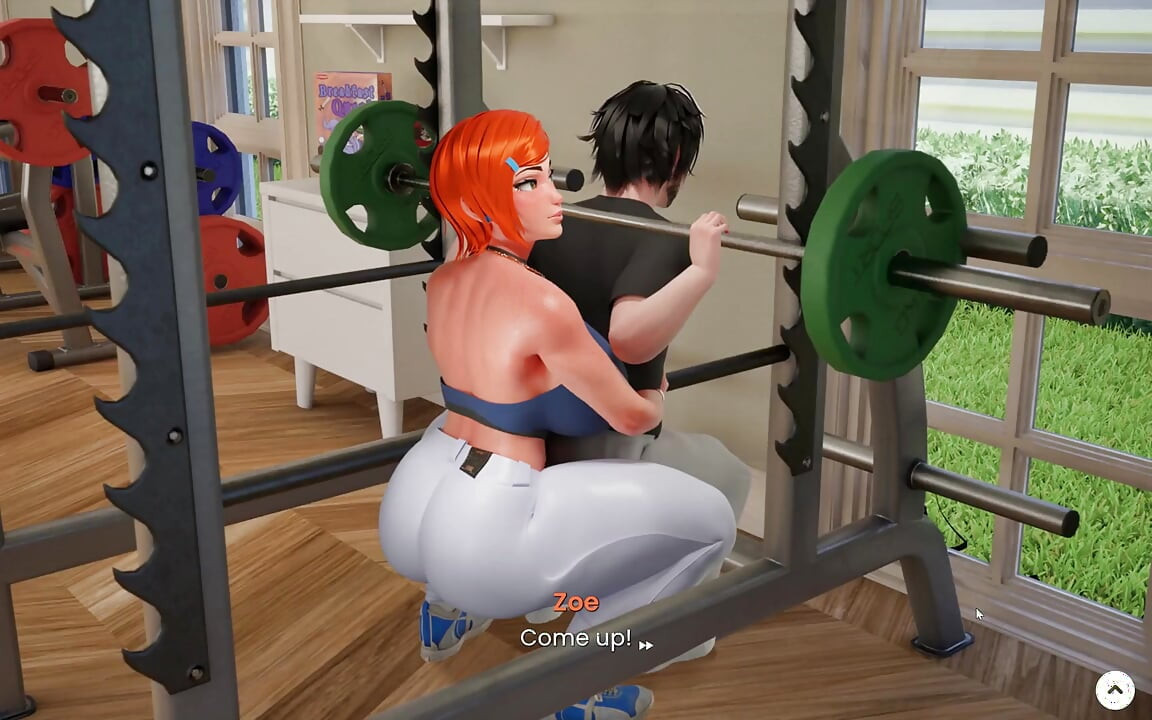 Mansion Days TABOO Hentai Game Ep.6 Showing my GIANT COCK to STEPSIS at the GYM !