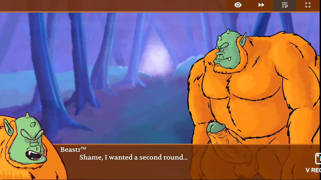 Chubby fucks massive monster cock in the woods!