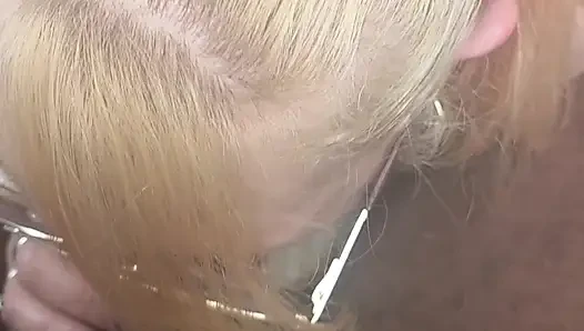 She loves to stroke it