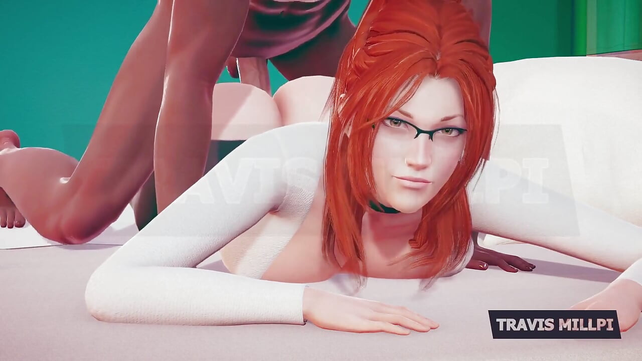 Thicc Redhead Professor Crawls Into Your Office Fantasy Glasses on, Shirt Tight, Attitude Naughty