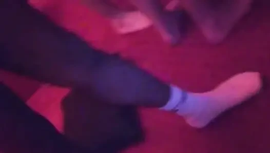 Two Sluts Have a Gangbang with Real Amateurs in a Club
